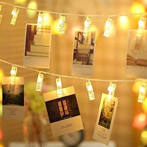 20 Photo Clip LED String Lights for Photo Hanging