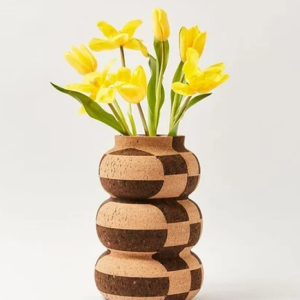 Anni Checkered Cork Vase