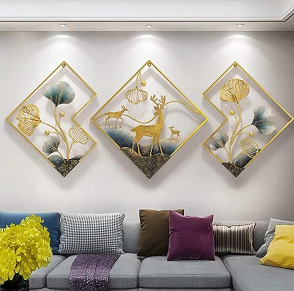 Wall Sculpture wall art multicolor for Home Decoration