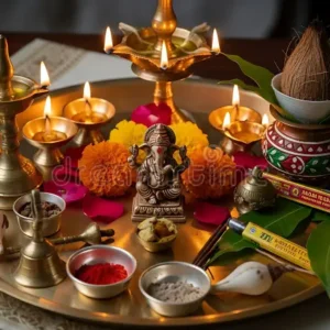 Prayer Lamps, Puja Trays & Ritual Objects